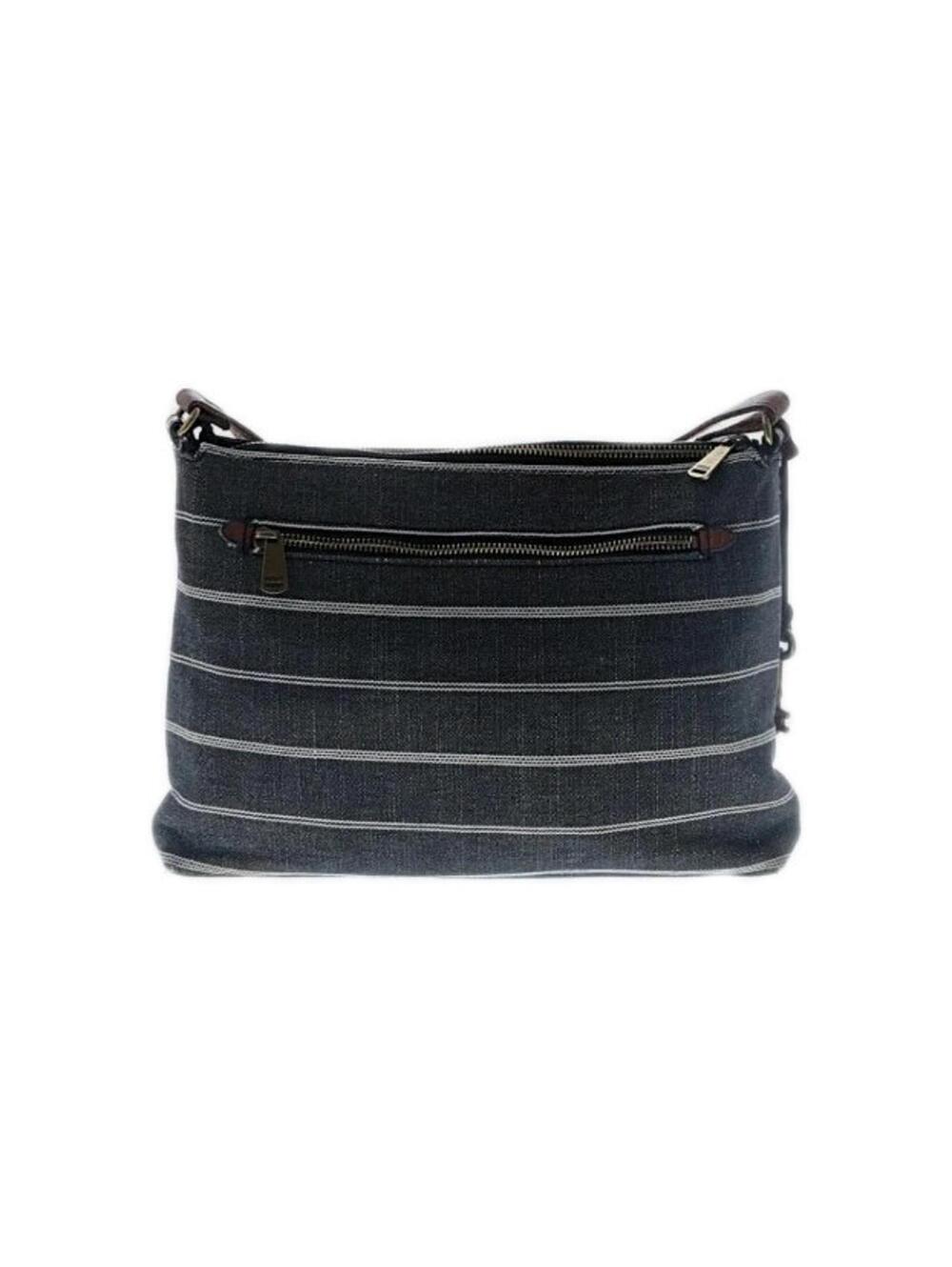 FOSSIL Kinley bohemian gray stripes Crossbody Bag womens - Picture 3 of 11